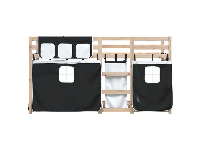  Lit simple- lit adulte -  lit superposé sans matelas 80x200 cm bois de pin massif  - Conforama D