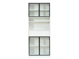 Vitrine coloris blanc  SEYAKANY  - 80 cmx200 cm