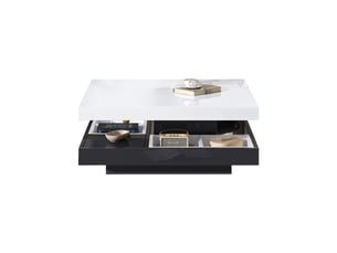 Table basse carré(e) coloris bicolore <strong>KORFEE</strong> <strong></strong> - 70 cmx70 cm