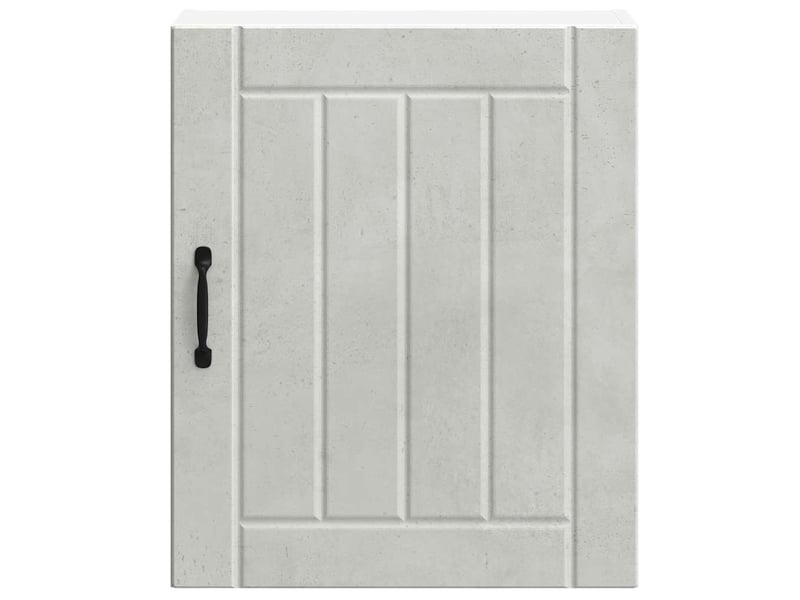  Meuble de rangement, armoire murale de cuisine lucca gris béton bois ingénierie shl9516  - Conforama E