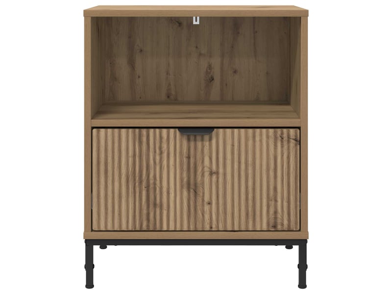Table de chevet - cabinet de chevet - table de nuit 2 pièces chêne artisanal 49 x 36 x 61 cm - Conforama E