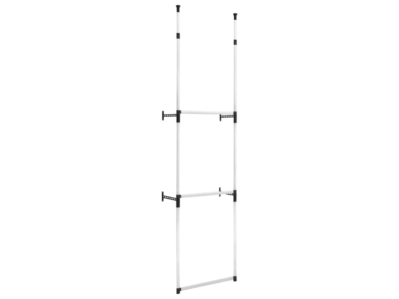  Système de garde-robe télescopique avec barres aluminium  - Conforama A