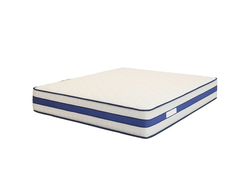 Lattex blue matelas 140x200 mousse rembourrage 100 % polesther - hauteur 29 cm - soutien très ferme - face hiver avec laine - face été avec lin - (140_x_200_cm)  - Conforama A