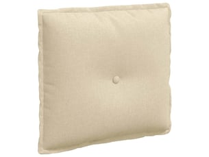 Coussin de dos, coussin de dossier crème 50 x 19 x 45 cm tissu cf54630