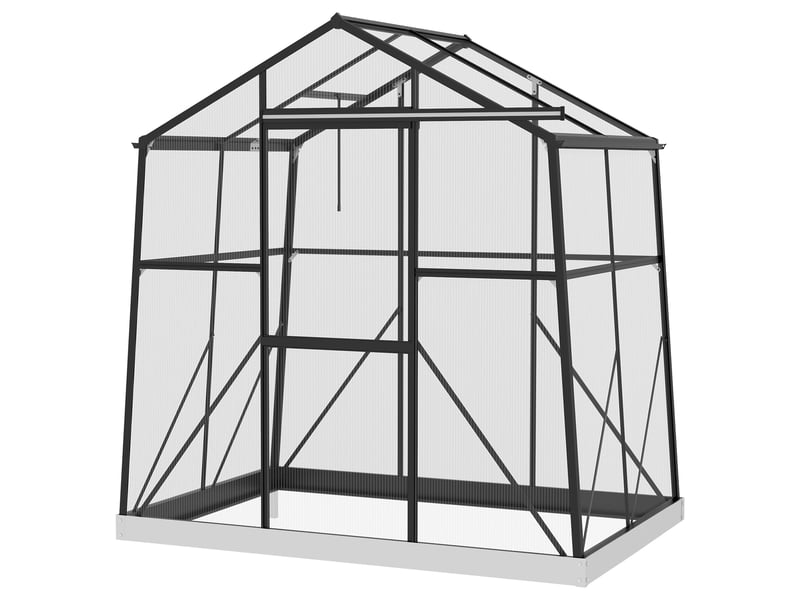  Serrechâssis froid, résistant aux intempéries, 192 x 131 x 203 cm, noir  - Conforama B