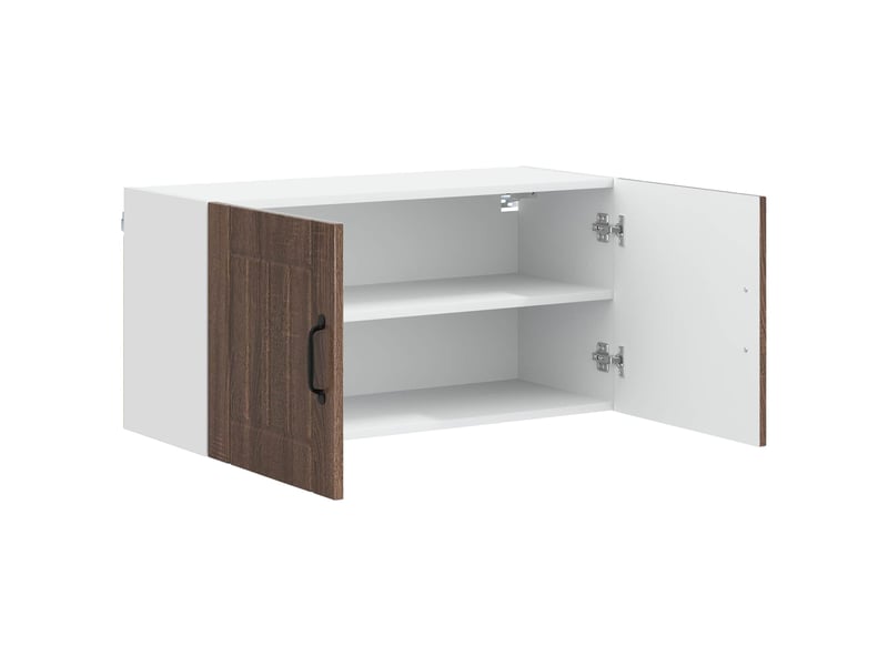 Meuble mural de cuisine, armoire de cuisine chêne brun 80x31x40cm bois d'ingénierie shl822 - Conforama E