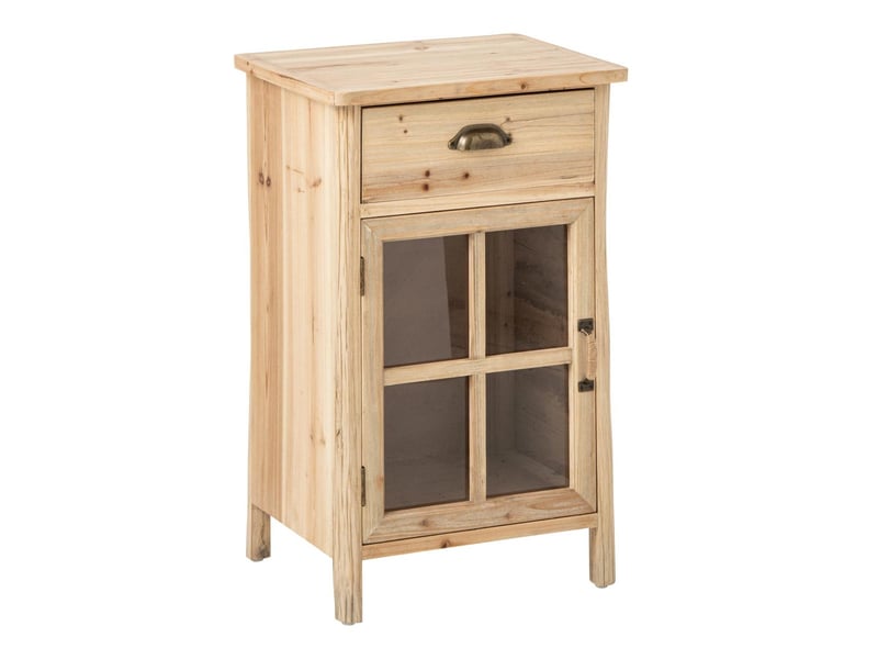  Table de chevet en bois chamonix 71cm naturel  - Conforama A