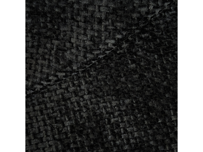  Canapé d’angle gauche convertible avec méridienne  - assise en mousse haute élasticité, tissu - noir  - Conforama E