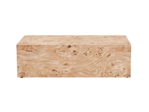 Table basse rectangulaire coloris bois clair HAUSS SPOLE - 50 cmx90 cm