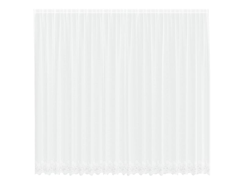  Rideau en dentelle, rideau ajouré, voilage blanc 260 x 500 cm polyester cf43769  - Conforama A