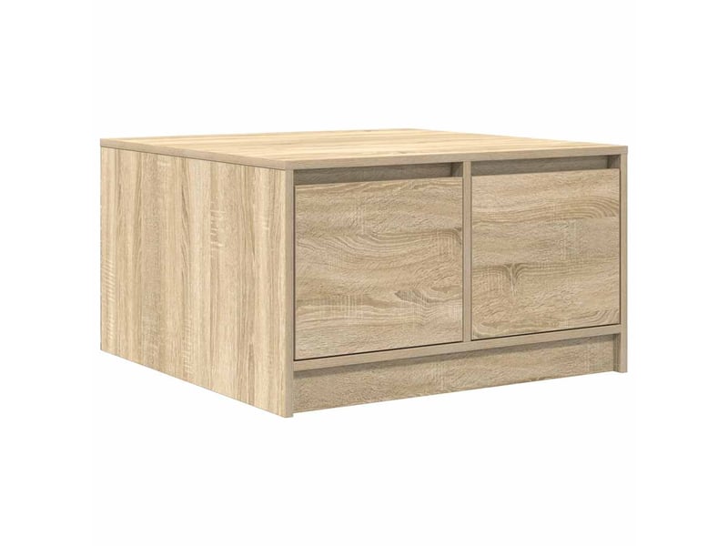  Table basse - table de salon - table à thé avec tiroirs chêne sonoma 70,5x70x40 cm  - Conforama A