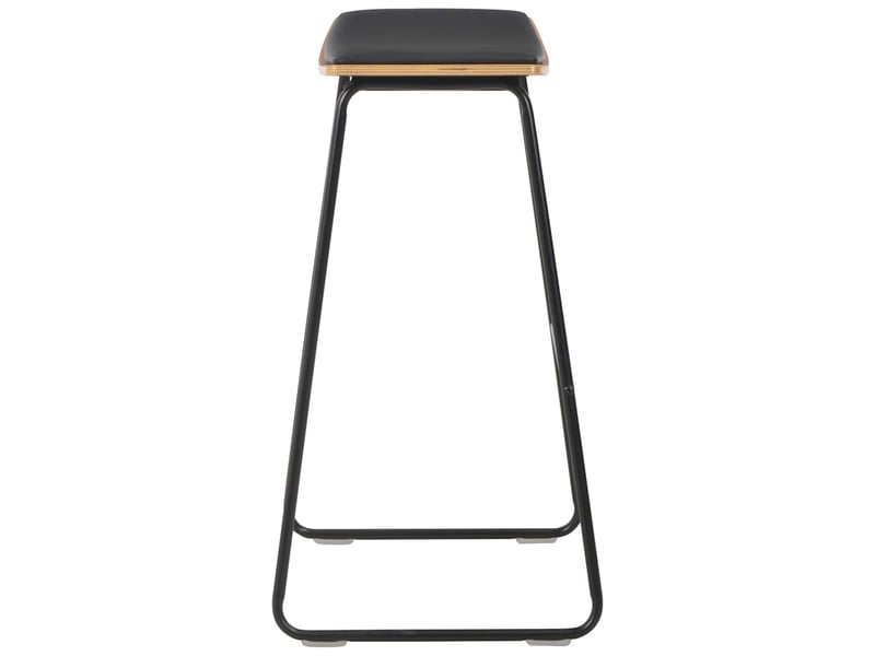  Lot de 2 tabouret de bar, chaise de bar noir similicuir shl3526  - Conforama D