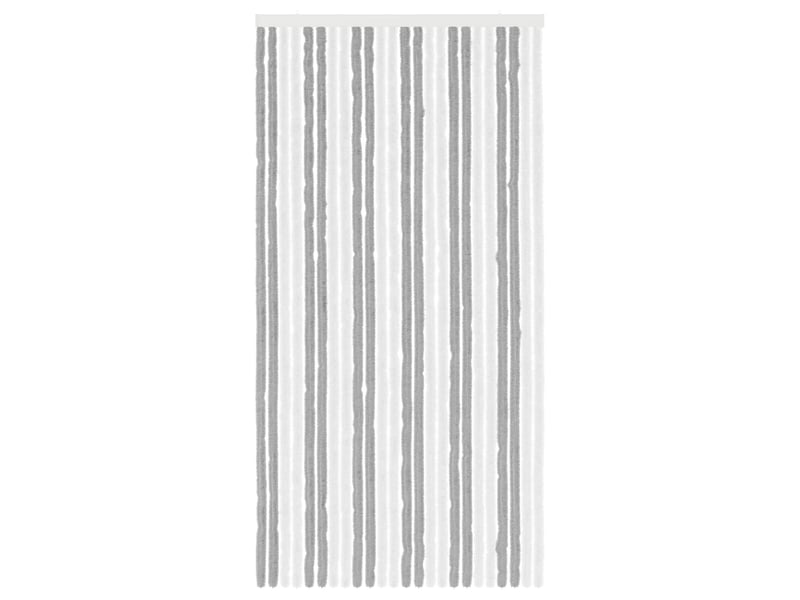  Rideau anti-insectes, moustiquaire en chenille gris et blanc 100 x 200 cm cf43450  - Conforama C