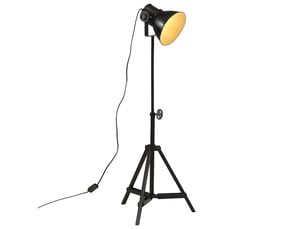Lampadaire salon, lampe sur pied 25 w noir 35x35x6595 cm e27