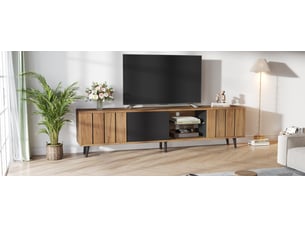 Meuble tv coloris jaune 175 cm SHOPENTRA