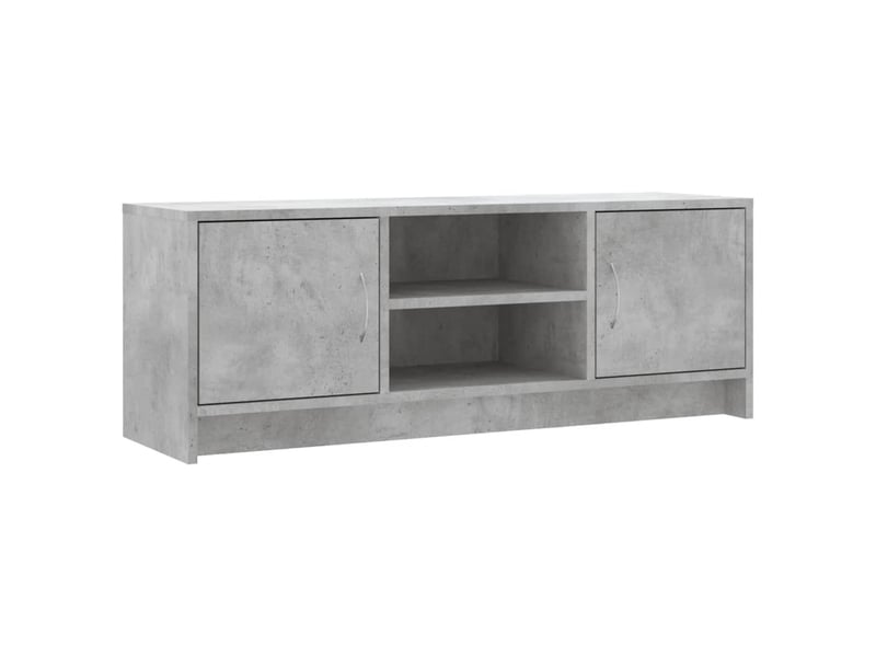  Meuble tv - banc tv - meuble de rangement gris béton 102x30x37,5 cm bois d'ingénierie  - Conforama A