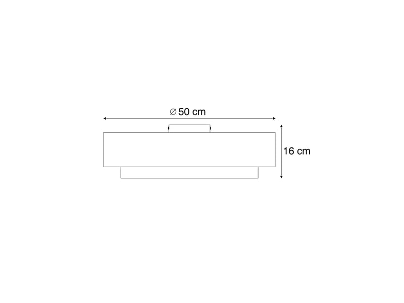 Plafonnier moderne bronze foncé avec taupe 50cm 3 lumières - drum duo  - Conforama C