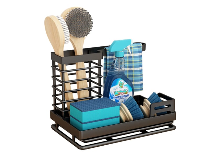  Support de chiffon de cuisine - organisateur de brosse de nettoyage - support de chiffon de cuisine multifonctionnel - égouttoir d'éponge à vaisselle  - Conforama A