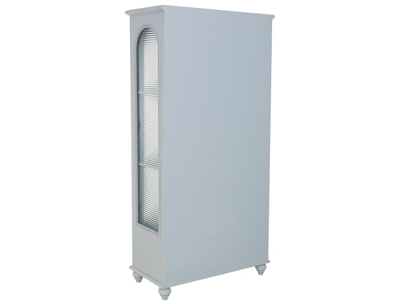  Vitrine en bois bleu 80x38x160 cm h  - Conforama D