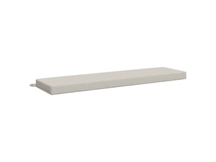 Coussin de banc, coussin d'assise, coussin de canapé soest 100 % polyester blanc 160 x 40 x 8 cm cf53040