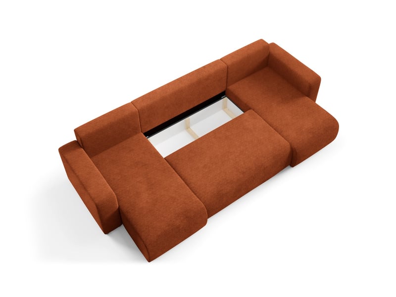 Canapé d'angle convertible evora u cuivre - Conforama E