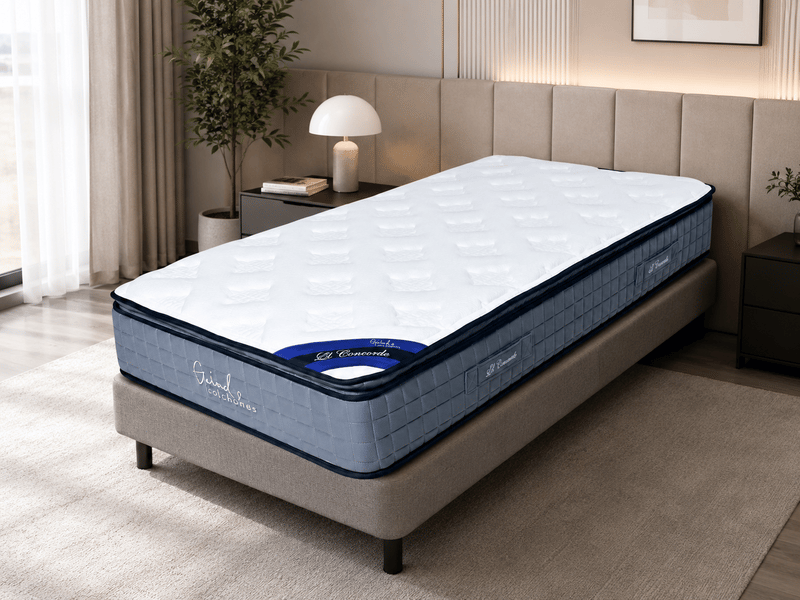  Matelas le concorde – 90x190x25 cm – ressorts ensachés – grand confort &amp; soutien ferme  - Conforama B