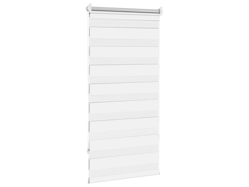  Store vénitien zebra, store de fenêtre 80,9 x 150 cm, largeur du tissu 76,7 cm, blanc cf48209  - Conforama D