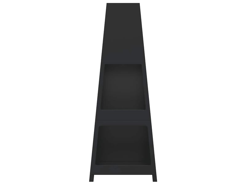 Foyer extérieur avec design de tour de stockage de bûches acier - Conforama D