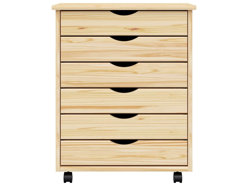  Caisson roulant de bureau avec tiroirs moss 53 x 39 x 65,5 cm  - Conforama E
