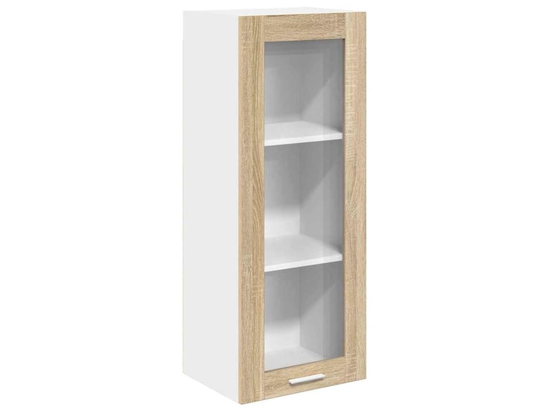 Meuble de rangement cuisine, armoire suspendue chêne sonoma 40x31x100cm shl7454 - Conforama A