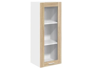 Meuble de rangement cuisine, armoire suspendue chêne sonoma 40x31x100cm shl7454