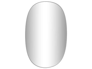 Miroir rectangulaire à fixer coloris argenté <strong></strong>  <strong></strong> - 70 cm x 45 cm