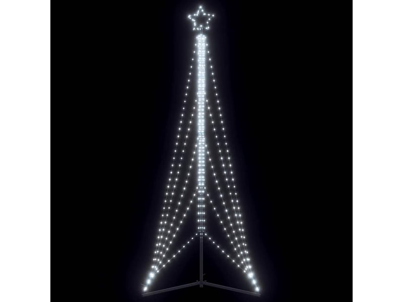  Sapin de noël, arbre de noël à led 525 led blanc froid 302 cm  - Conforama B