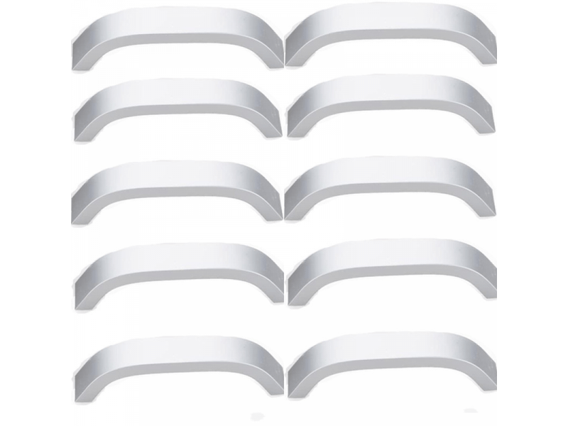  Lot de 10 tireurs modernes pour meubles de 192 mm, tireurs pour portes d'armoires avec vis, blancs  - Conforama A
