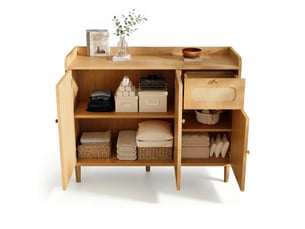 Buffet 3 porte(s)  1 tiroir(s) MODENVIE  - 120 cm coloris bois clair 