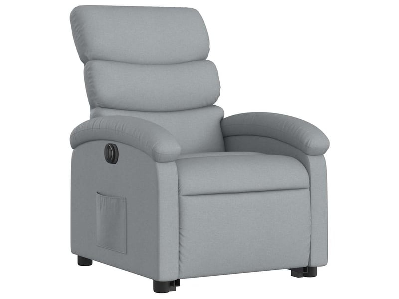  Fauteuil inclinable électrique, fauteuil relax salon gris clair tissu shl56678  - Conforama D