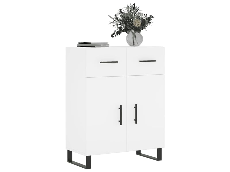  Buffet - bahut - meuble de rangement blanc 69,5x34x90 cm bois d'ingénierie  - Conforama C