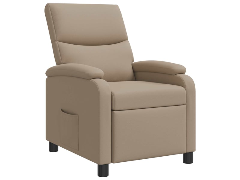  Vidaxl fauteuil inclinable cappuccino simili cuir  - Conforama D