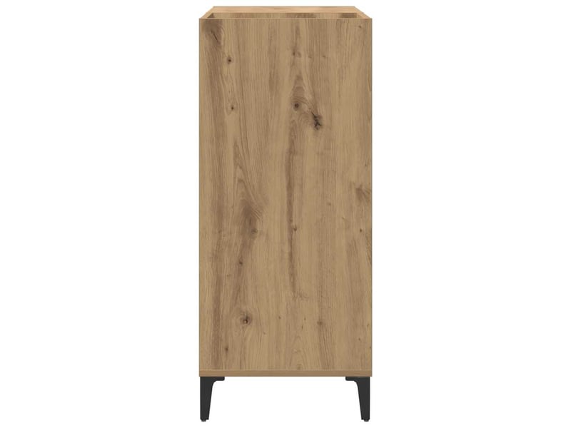  Armoire à disques, armoire de rangement chêne artisanal 84,5x38x89cm bois ingénierie shl36  - Conforama E