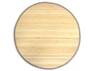 Tapis en bambou rond naturel ø 150cm tap06080