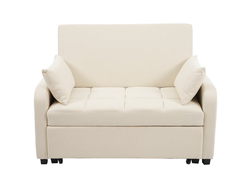  Canapé convertible multifonction et canapé-lit pliant en lin, couchage 110x180 cm, dossier réglable 3 positions, pour salon et studio  - Conforama R