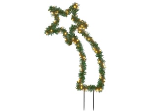 Décoration lumineuse météore de noël avec piquets 115 led 89 cm