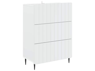 Armoire de rangement bureau, armoire à tiroirs blanc 66 x 34,5 x 92 cm bois d'ingénierie