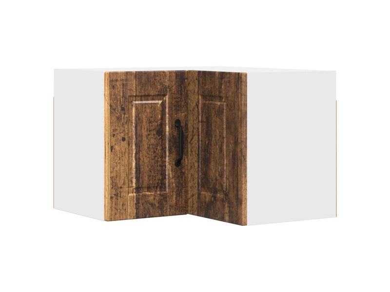 Meuble mural de cuisine, armoire d'angle cuisine porto bois ancien 57x57x40cm - Conforama A