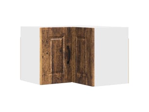 Meuble mural de cuisine, armoire d'angle cuisine porto bois ancien 57x57x40cm