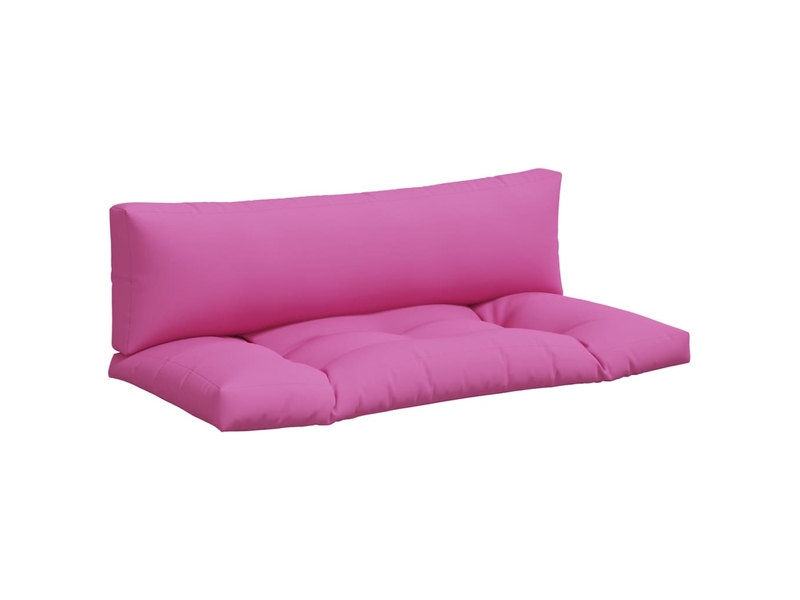  Lot de 2 coussins de palette, coussins de canapé rose tissu oxford cf59601  - Conforama A