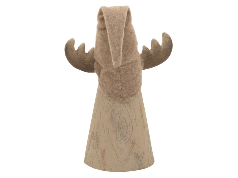  Ecd germany figurine d'élan de noël avec éclairage led, décoration d'intérieur renne avec bonnet, hauteur réglable de 45 cm à 63 cm, fonctionne à piles, statuette décorative en magnésie, marron ECD Germany GmbH - Conforama C