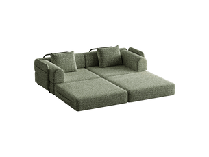 Canapé droit fixe <strong></strong> <strong>Bliss Lite</strong> 2 places Tissu vert
