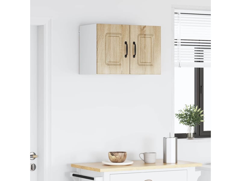 Meuble mural de cuisine | armoire de cuisine 2 pcs chêne sonoma shl5083 - Conforama D