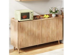 Buffet 4 porte(s)  0 tiroir(s) <strong>WISHDOR</strong> <strong></strong> - 140 cm coloris naturel 